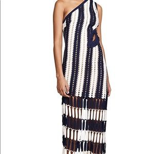 ONE SHOULDER CROCHET DRESS